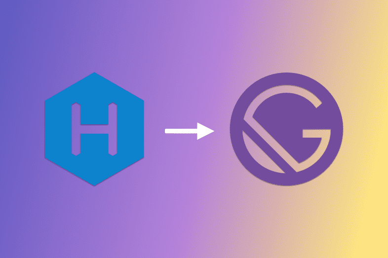 Hexo and Gatsby logos