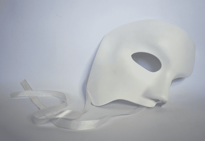 empty ceramic mask