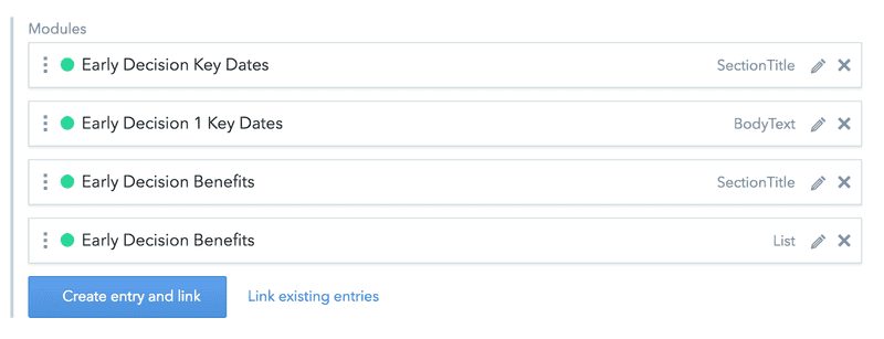 modules field