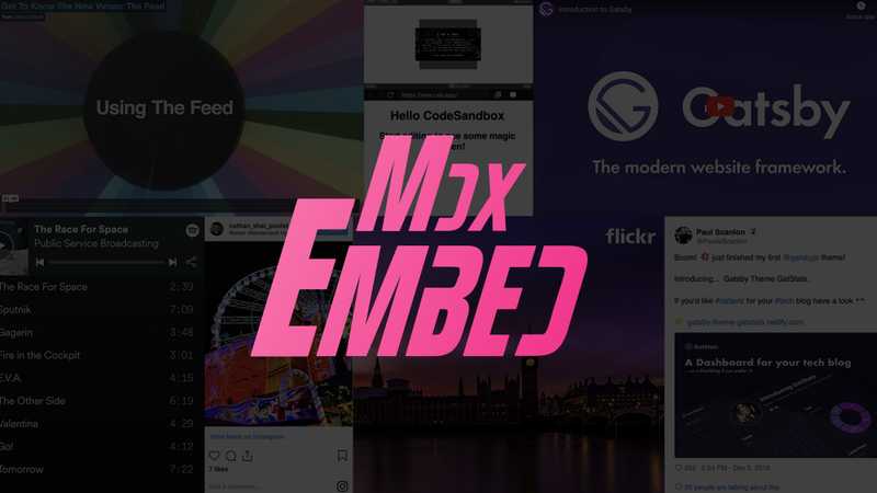 Screenshot of MDX-embed plugin