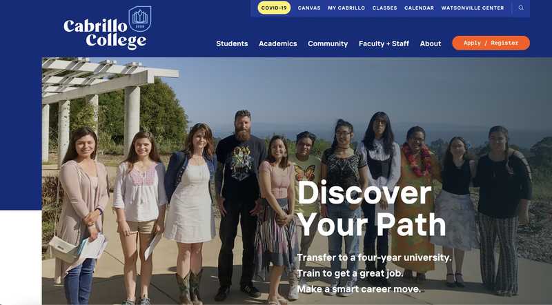 Cabrillo College homepage