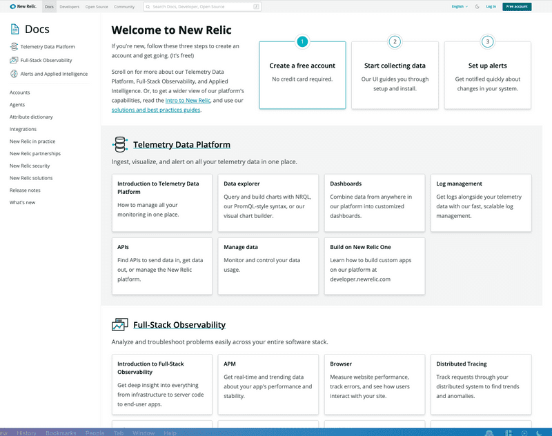 New Relic Documentation